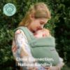 Picture of Momcozy Baby Carrier with Natural Cotton Linen, Built to Last, Ergonomic Design, 7-45lbs for Infant and Toddler, Lightweight and Comfortable, Hands-Free for Moms&Dads, Sage Green