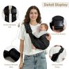 Picture of Holaraon Baby Sling Carrier for Toddler, Baby Carrier Sling, Lightweight Toddler Carrier with Secure Buckle, Premium Cotton Toddlers Hip Carry Sling, Adjustable with Left/Right Shoulder Strap, Black