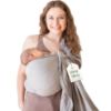 Picture of Ring Sling Baby Carrier - USA Lab Tested, Natural Cotton Muslin, Breathable & Ergonomic Ring Sling Grey