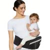 Picture of Safotad Baby Carrier with Hip Seat, Ergonomic Front Carrier for Newborns & Toddlers, Adjustable Waistband with Strong Support, Large Pocket Design, Black