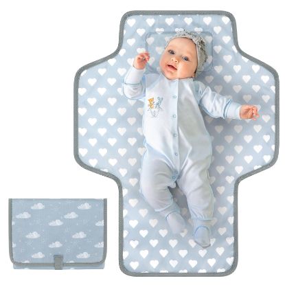 Picture of Accmor Portable Diaper Changing Pad, Waterproof Baby Changing Mat, Foldable Travel Diaper Changing Pads for Baby, Baby Essentials Shower Registry Gifts
