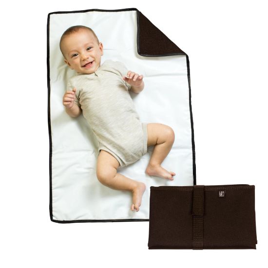 Picture of J.L. Childress Full Body Portable Changing Pad for Babies - Diaper Changing Mat for Travel, Baby Accessory Essentials, Wipeable & Water-Resistant, Foldable & Compact, Fully Padded, Extra Large - Black
