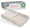 Picture of Contoured Baby Changing Pad - Waterproof & Breathable Diaper Changing Pad | Removable Washable Cover, Non-Slip Base & Safety Strap | Standard Size for Dresser & Changing Table Pads