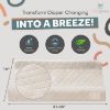 Picture of Contoured Baby Changing Pad - Waterproof & Breathable Diaper Changing Pad | Removable Washable Cover, Non-Slip Base & Safety Strap | Standard Size for Dresser & Changing Table Pads