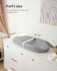 Picture of Blissful Diary Baby Changing Pad with Waterproof Lining Foam, Includes a Soft & Washable Cover, Contoured Changing Table Pads for Dresser Top with Non-Slip Bottom, 3216 (Grey, Avocado)