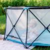 Picture of Regalo Safety My Play Deluxe Extra Large Baby Playpen & Portable Play Yard, Foldable 8-Panel Indoor Outdoor Playpen for Babies & Toddlers, Mesh Sides, Washable Nylon Bottom, 62", Aqua/Black