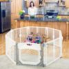 Picture of Toddleroo by North States - Superyard Ultimate Play Yard: Freestanding 8 Panel Baby Playpen with Door - Indoor or Outdoor Use - Made in USA - Encloses Up to 34.4 Square Feet - 26 Inches Tall - Ivory