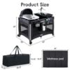 Picture of Pamo Babe 4 in 1 Baby Playards with Bassinet & Changing Table, Portable Crib Breathable Mesh and Toy Mobile
