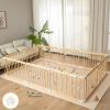 Picture of Playpen Large Foldable Play Pen for Toddlers 1-3,Easy Assemble Play Yard Wooden Baby Gates with Door,Expandable Play pens for Kids Safety Baby Playpen with Lock 69x103x24Inch