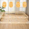 Picture of Playpen Large Foldable Play Pen for Toddlers 1-3,Easy Assemble Play Yard Wooden Baby Gates with Door,Expandable Play pens for Kids Safety Baby Playpen with Lock 69x103x24Inch