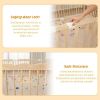 Picture of Playpen Large Foldable Play Pen for Toddlers 1-3,Easy Assemble Play Yard Wooden Baby Gates with Door,Expandable Play pens for Kids Safety Baby Playpen with Lock 69x103x24Inch