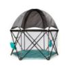 Picture of Baby Delight Go With Me Eclipse Mesh Portable Playard | Playpen | Sun Canopy | Indoor and Outdoor | Watercolor Stripe Base
