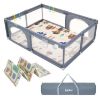 Picture of Baby Playpen with Mat, Large Baby Play Yard for Toddler, BPA-Free, Non-Toxic, Safe No Gaps Playards for Babies, Indoor & Outdoor Extra Large Kids Activity Center 79"x59"x26.5" with 0.4" Playmat