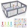 Picture of Voovc Premium Baby Playpen with Mat, 71x60 Inches Extra Large Playpen for Babies and Toddlers, Indoor & Outdoor Activity Center, Safety Baby Play Pen with Gate Prints