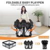 Picture of Taleco Gear Foldable Baby Play Pen with Mat, 50''x50'' Playpen for Babies and Toddlers, Playpen for Baby with Gate, Breathable,Foldable Travel Play Pen with 50 Ocean Balls