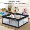 Picture of Taleco Gear Foldable Baby Play Pen with Mat, 50''x50'' Playpen for Babies and Toddlers, Playpen for Baby with Gate, Breathable,Foldable Travel Play Pen with 50 Ocean Balls