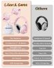 Picture of Lilian&Gema 2-in-1 Baby Ear Muffs Noise Protection up to 48 Months - Cute Owl Ear Protection for Infant & Toddler - Baby Airplane/Travel Essentials - Adjustable Noise Reduction Earmuffs, Pink