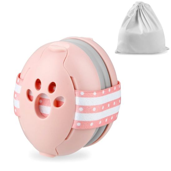 Picture of PandaEar Baby Ear Protection, Noise Cancelling Headphones for Babies, Noise Reduction Earmuffs for Infant and Toddlers (Pink)