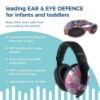 Picture of BANZ Baby Earmuffs Infant and Toddler Hearing Protection Headphones - Packaged Sunglasses Ages 0-2 Years - Ultimate Child Ear and Eye Protection - Stop Noise - Block Sun (Doodle Pink)