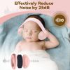 Picture of DITHIN Baby Ear Muffs Noise Protection, 2-In-1 Baby Noise Cancelling Headphones for 0-48 Months Infants Toddlers, Travel Essentials for Airplane Fireworks Sleeping Pink