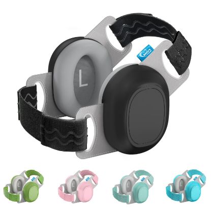 Picture of Bella's Friends Baby Ear Muffs for Noise Protection - Comfy & Adjustable 24dB Noise Cancelling Headphones for Babies(3-48 Months) - Soft Fontanel-Safe Design Improves Sleep & Travel Comfort, Black