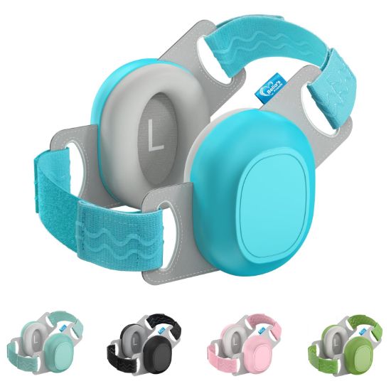 Picture of Bella's Friends Baby Ear Muffs for Noise Protection - Comfy & Adjustable 24dB Noise Cancelling Headphones for Babies(3-48 Months) - Soft Fontanel-Safe Design Improves Sleep & Travel Comfort, Blue