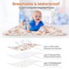 Picture of Diaper Changing Pads for Baby, Flower Change Mat, 3Layers Waterproof Change Pad Foldable Absorbent Mats for Women, Reusable Incontinence Underpads for Patient 24''x30''