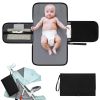 Picture of Accmor Portable Diaper Changing Pad, Waterproof Baby Changing Mat, Baby Diaper Changing Pad for Travel, Black
