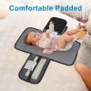 Picture of Accmor Portable Diaper Changing Pad, Waterproof Baby Changing Mat, Baby Diaper Changing Pad for Travel, Black