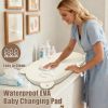 Picture of FLEUFAB Baby Changing Pad, EVA Waterproof Non-Slip Changing Table Pad with Adjustable Strap for Dresser Changing Table Nursery, Portable Diaper Changing Pad, Oat