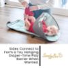 Picture of SnoofyBee - Portable Playtime Changing Pad: 3-in-1 Diaper Clutch, Changing Station, and Clean Hands Toy Barrier. Water-Resistant and Stylish, with Dual Storage Pockets. Grey-2024-Improved-Version