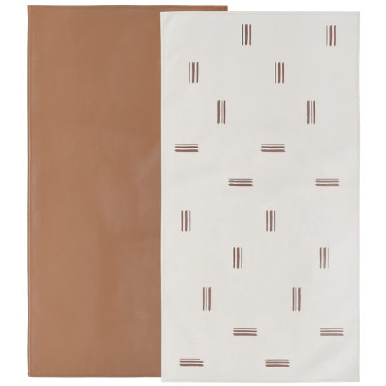 Picture of Owlowla Baby Diaper Changing Pad Portable Changing Mat Travel Changing Pad Liner for Baby and Small Toddler(Classic Brown&Brush Strokes)