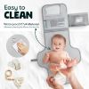 Picture of Cozira Portable Changing Pad - Waterproof Foldable Diaper Changing Pad with Wipes Pocket, Soft Travel Changing Mat for Baby, Compact & Easy to Clean Newborn Gift