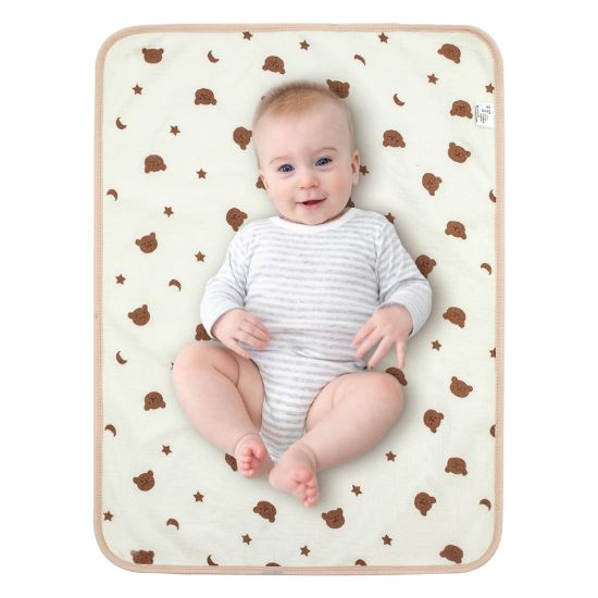 Picture of Muslin Diaper Changing Pad, Waterproof Diaper Change Liners for Baby, Leakproof Quick Drying Pads, Portable Diaper Changing Mat for Travel, Reusable Incontinence Underpads Protectors