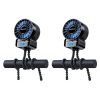 Picture of 2 Pack Multifunctional Portable Stroller Fan 4 Speed 6600rpm High Speed Usb Rechargeable Personal Mini Handheld Fan Extended Tripod For Desktop Winding Kids Bed Treadmill Bike Golf Cart Outdoor Travel