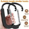 Picture of 2 Pack Stroller Hooks,6.3" Large Stroller Clips,Stroller Hook for Hanging Diaper Bags and Shopping,Universal Stroller Accessories for Mommy,Large Carabiner Clip Heavy Duty