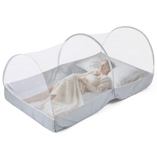 Picture of Mosquito Net for Bed - Pop Up Bed Tent - Portable Travel Mosquito Net, Mosquito Netting for Suitable for Baby, Adult Bedroom, Camping, Napping, Patio