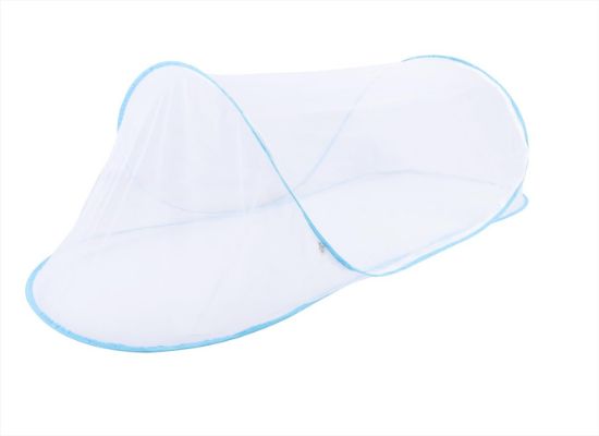 Picture of 78 * 32 * 22 Inch Large Up Tent, Portable Foldable Tent, Camping Net with Net Bottom, for Bed Camping Travel Patio (Blue)