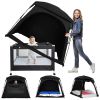 Picture of KNOCLOC Blackout Sleep Tent for Pack and Play, Toddler Travel Bed, Kids Air Mattress & Cot, CPC Certified Baby Sleep Pod with Fan Pouch Breathable Portable & Easy Setup