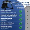 Picture of KNOCLOC Blackout Sleep Tent for Pack and Play, Toddler Travel Bed, Kids Air Mattress & Cot, CPC Certified Baby Sleep Pod with Fan Pouch Breathable Portable & Easy Setup