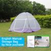 Picture of NICE PURCHASE New Portable Folding Mosquito Net Tent Freestand Bed 1 or 2 Openings (1.0m(75 by 38 inches LxW))
