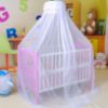 Picture of Cdycam Baby Infant Toddler Bed Dome Cots Mosquito Netting Hanging Bed Net Mosquito Bar Frame Palace-Style Crib Bedding Set (White Mosquito Netting Only, Without Stand)