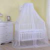 Picture of Cdycam Baby Infant Toddler Bed Dome Cots Mosquito Netting Hanging Bed Net Mosquito Bar Frame Palace-Style Crib Bedding Set (White Mosquito Netting Only, Without Stand)