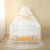 Picture of Cdycam Baby Infant Toddler Bed Dome Cots Mosquito Netting Hanging Bed Net Mosquito Bar Frame Palace-Style Crib Bedding Set (White Mosquito Netting Only, Without Stand)