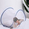 Picture of CMINGJ Portable Mosquito Head Net Foldable Pop-Up Travel Essentials Mosquito Net for Bed Free Installation-Large Size Suitable for Bedroom, Camping, nap (Large)
