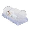 Picture of CMINGJ Portable Mosquito Net Foldable Pop-Up Travel Mosquito Net for Bed Free Installation-Suitable for Baby Adults Bedroom, Camping, nap, Patio (Large-Side Zipper(White net))
