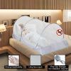 Picture of CMINGJ Portable Mosquito Net Foldable Pop-Up Travel Mosquito Net for Bed Free Installation-Suitable for Baby Adults Bedroom, Camping, nap, Patio (Large-Side Zipper(White net))