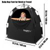 Picture of PandaEar Portable Blackout Tent for Babies and Toddlers, Privacy Canopy Cover for Pack N Play, Mini Cribs, Foldable Sleep Pod Travel & Indoor Use, Blocks 95% Light, Black