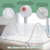 Picture of FORUP Pop Up Mosquito Tent | Quick Setup Portable & Foldable Mosquito Net for Bedroom, Camping, Patio (77 * 30 * 23 Inch)