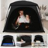 Picture of KNOCLOC CPC Certified Sensory Tent for Autism Kids Calming & Sleeping, Blackout Large Size & Versatile Fits Twin Floor Bed, Toddler Travel Bed, Portable & Breathable Design with Fan Pouch